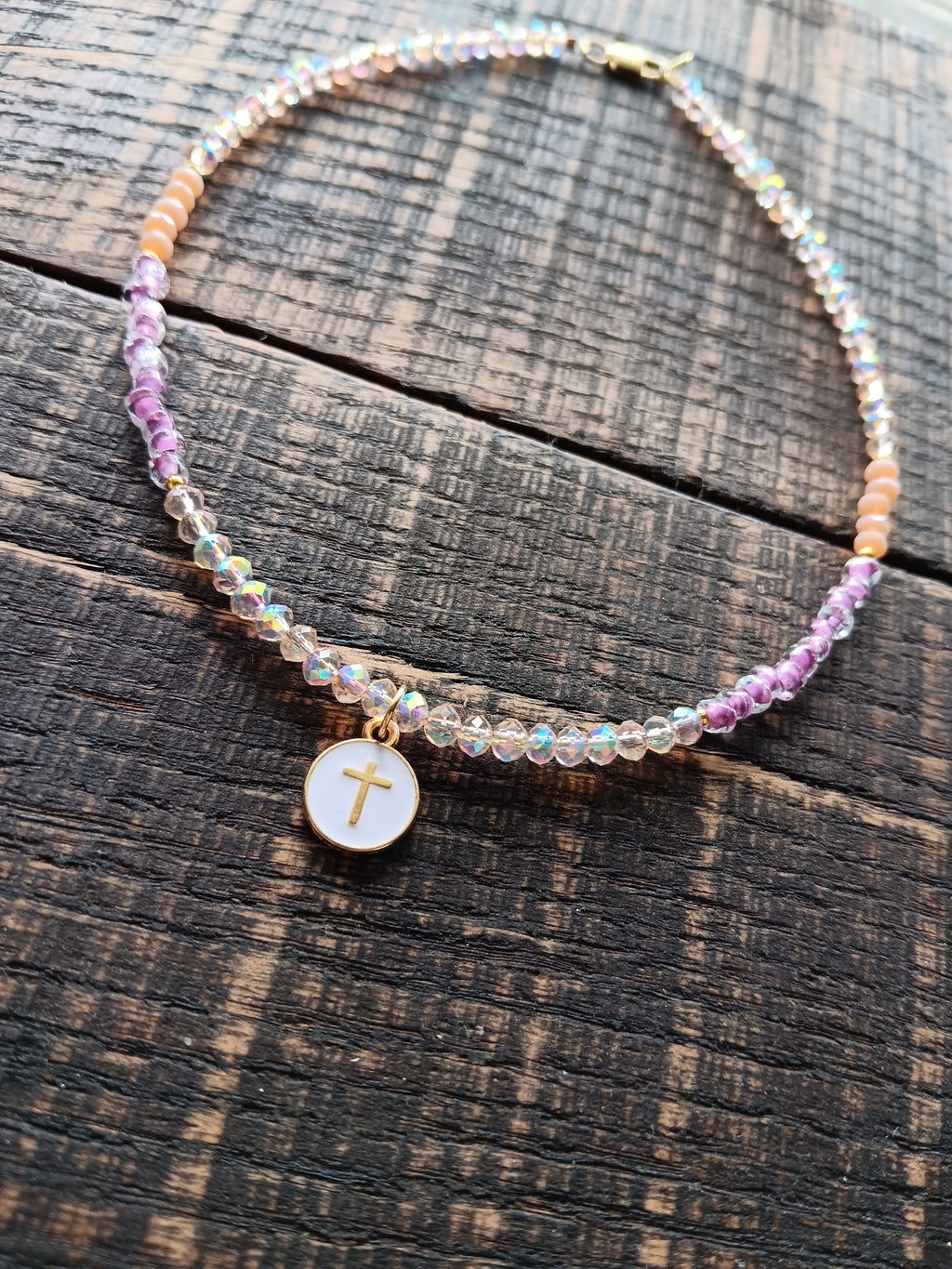 Girl's Cross Charm Necklace
