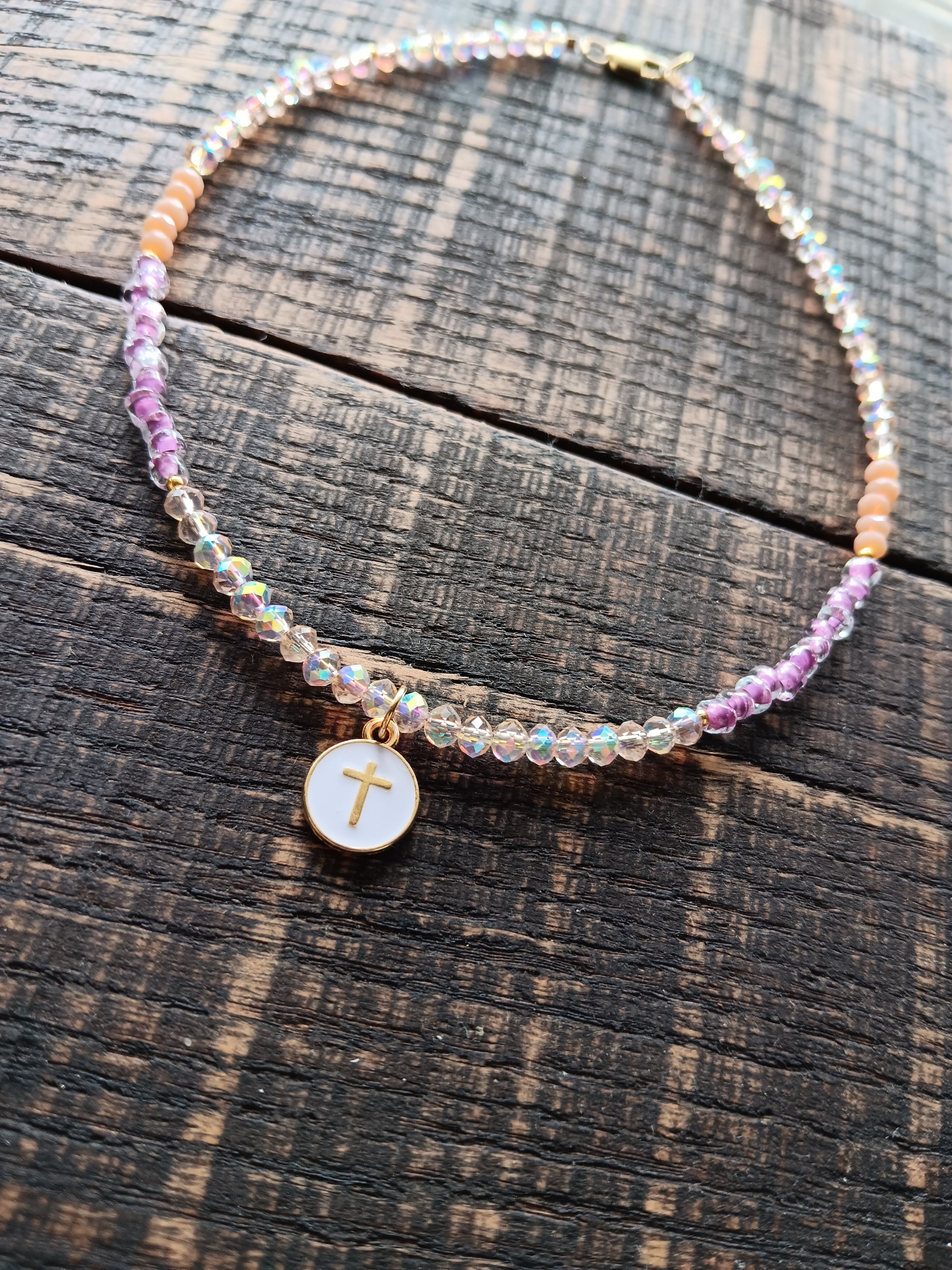 Girl's Cross Charm Necklace
