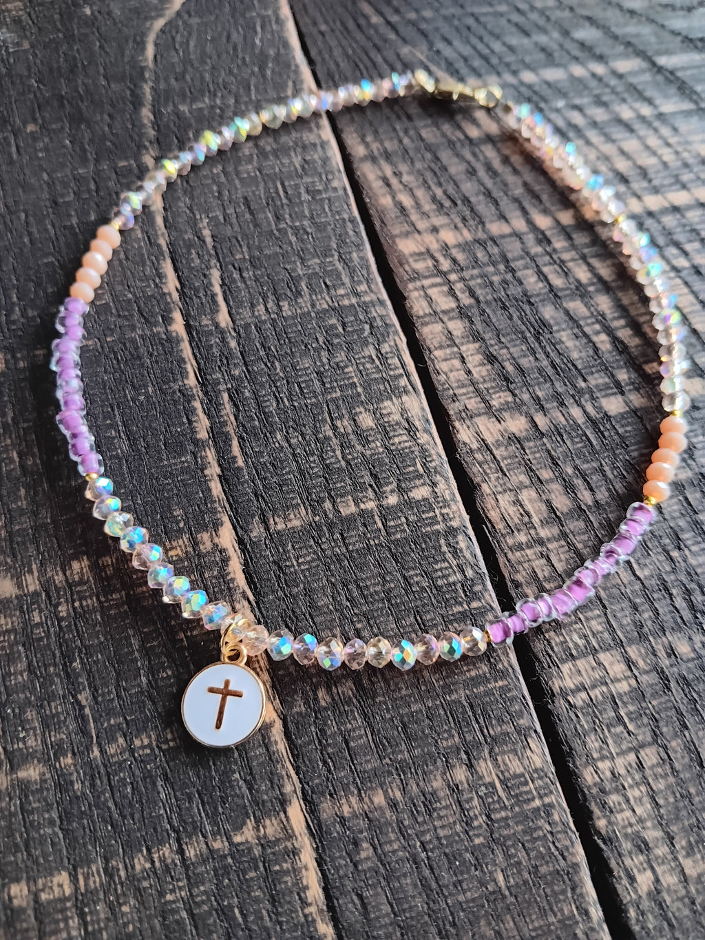 Girl's Cross Charm Necklace