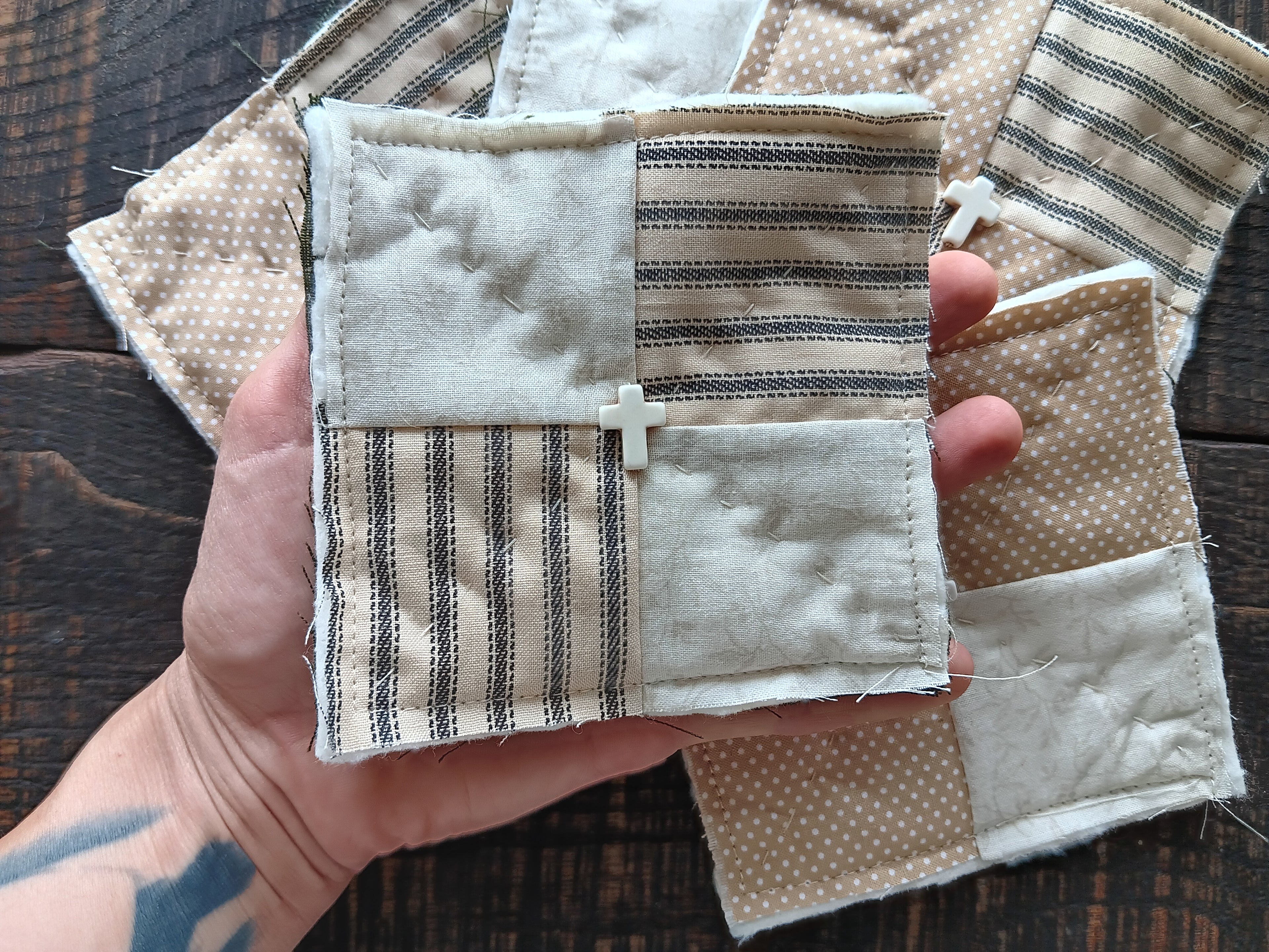 Primitive prayer quilt