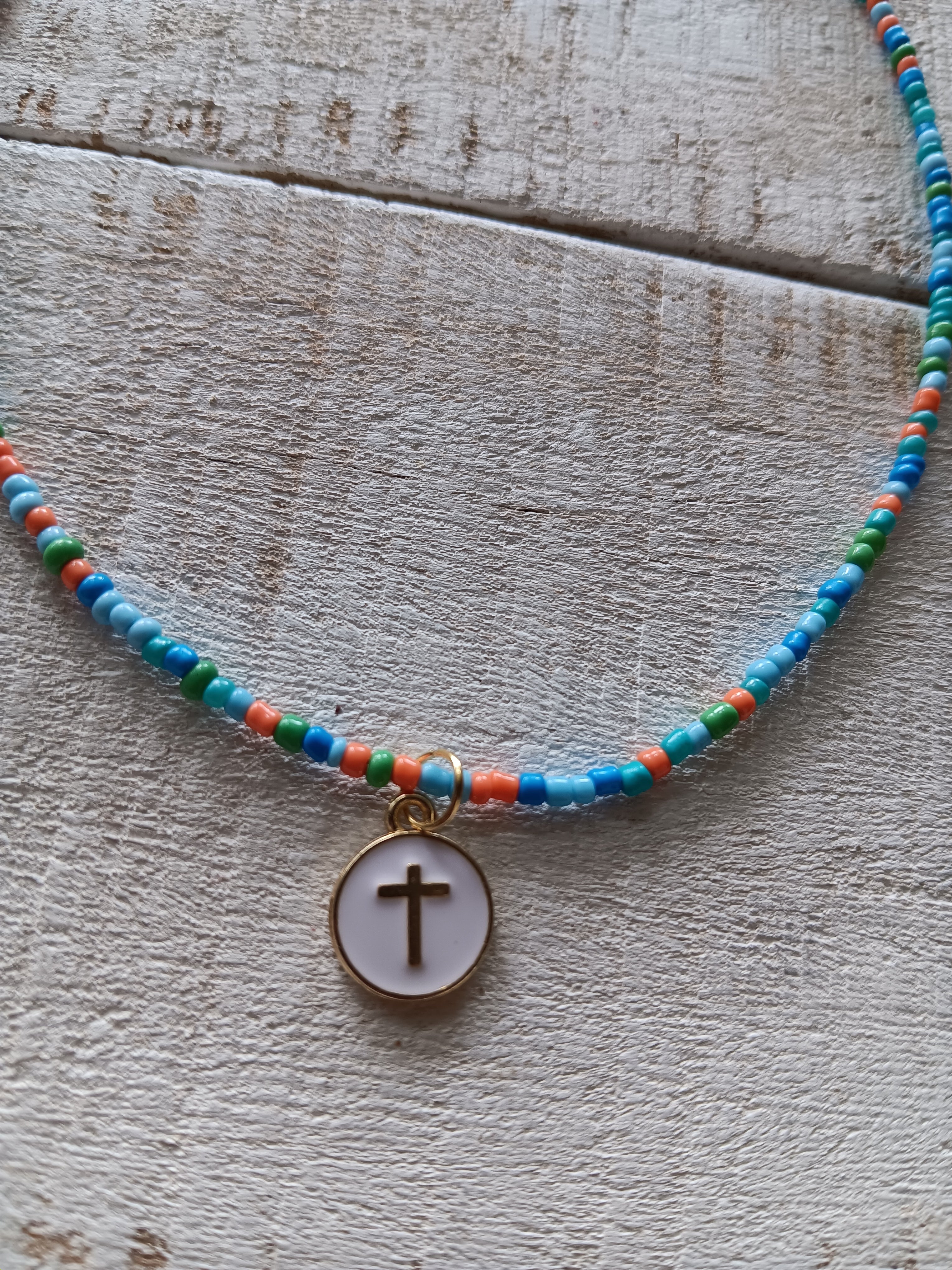 Kids Cross Charm Necklace