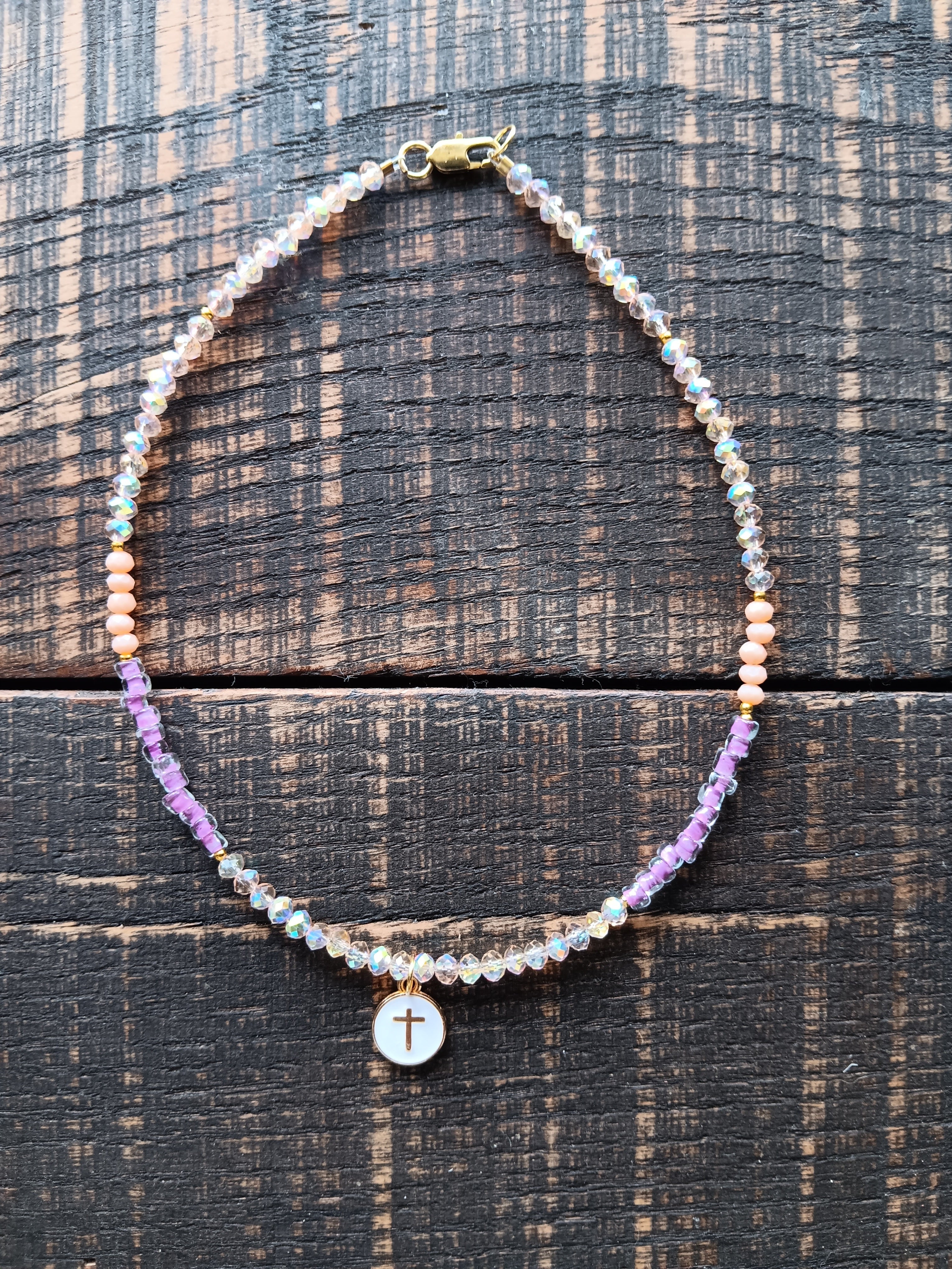 Girl's Cross Charm Necklace