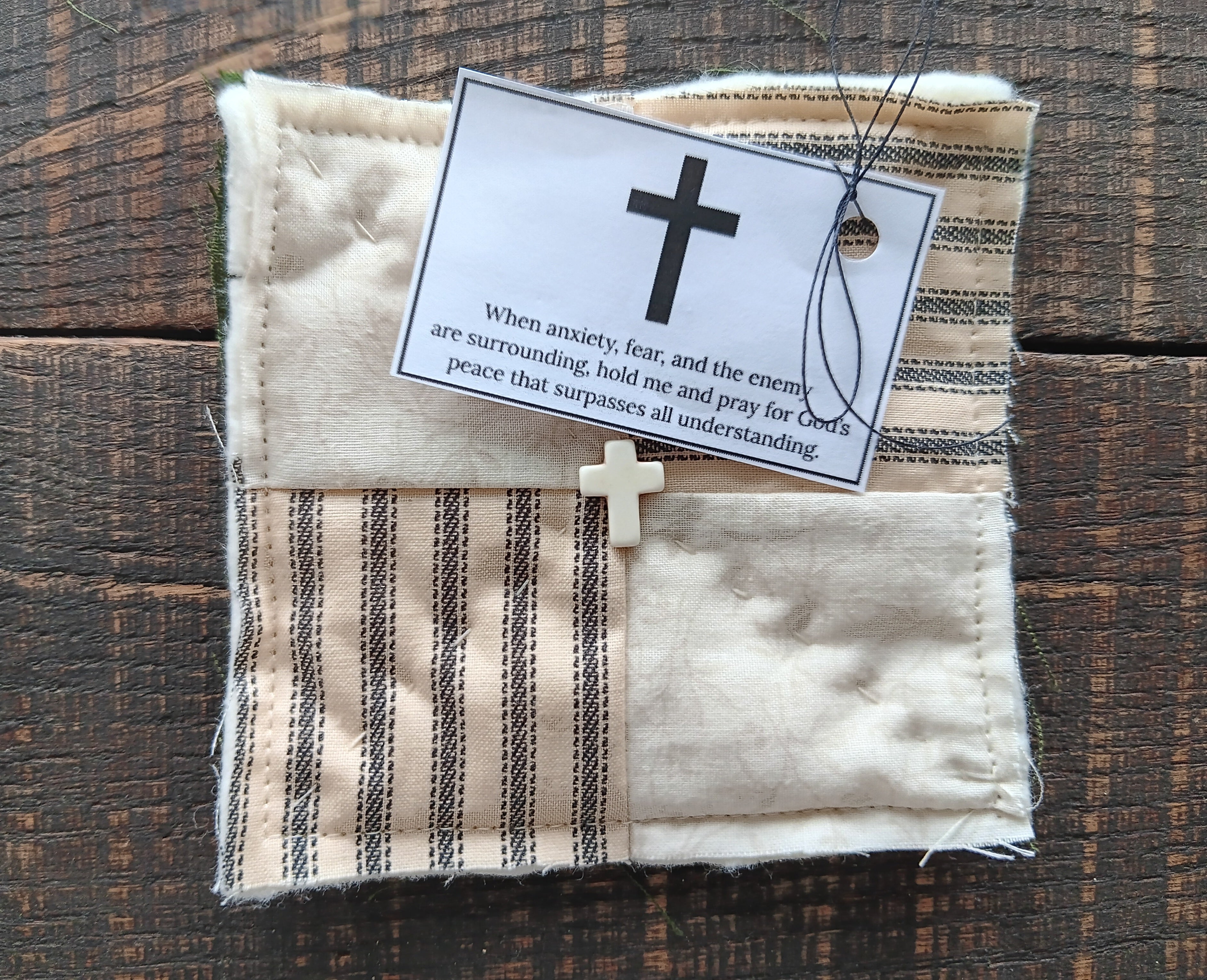 Primitive prayer quilt